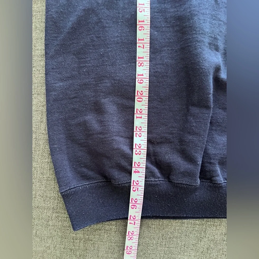 90s Northern Reflections Dark Blue Wildlife Deer Print Cottagecore Sweater Large - Picture 8 of 8